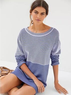 mare mare layered sweater & slip dress Mare Mare Layered Sweater & Slip Dress In White